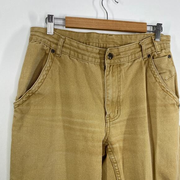 Kavu Tan Khaki Denim 100% Cotton Straight Leg Pants Men's Size 36 - Picture 5 of 9